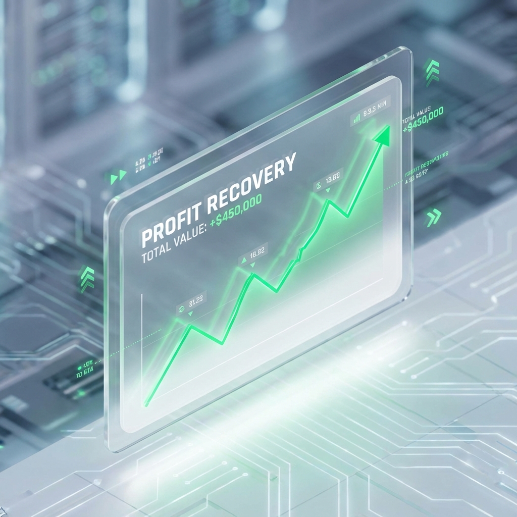 Gráfico financeiro em alta no dashboard